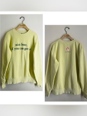Cisco Brewers Nantucket Nice Beer If You Can Get It Crewneck Sweatshirt Yellow S